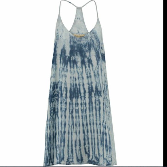 Cloth & Stone Blue Tie Dye Racerback Mini Dress - Picture 2 of 5